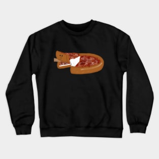 Surprised Chicago Pizza Crewneck Sweatshirt